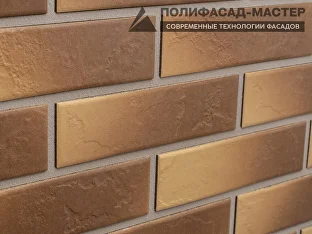 Клинкерная термопанель "Жёлтый градиент": фото товара 2